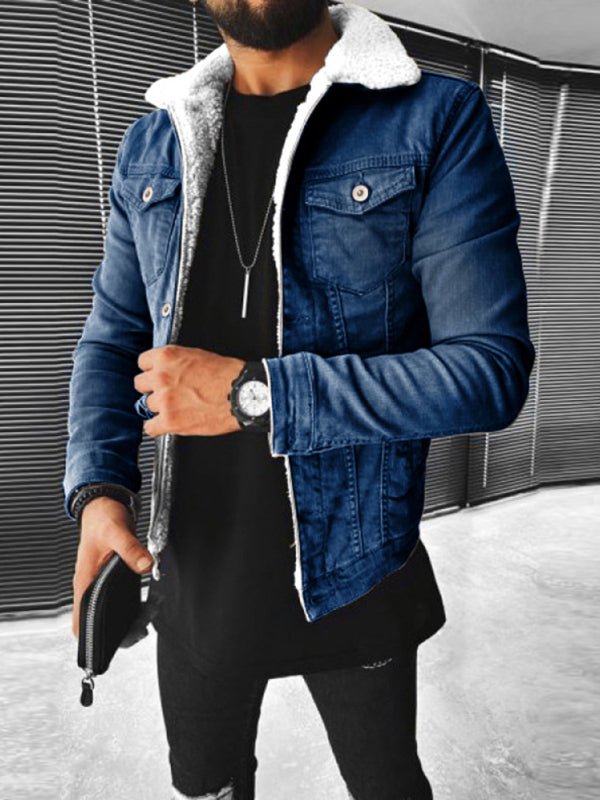 Plush Style Thickened Denim Men's Outer Jacket - Sweet Sentimental GiftsPlush Style Thickened Denim Men's Outer JacketkakacloSweet Sentimental GiftsFSZM01552_DBL_S_NUBPlush Style Thickened Denim Men's Outer JacketSNavy Blue83129755