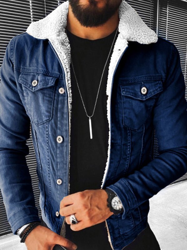 Plush Style Thickened Denim Men's Outer Jacket - Sweet Sentimental GiftsPlush Style Thickened Denim Men's Outer JacketkakacloSweet Sentimental GiftsFSZM01552_DBL_S_NUBPlush Style Thickened Denim Men's Outer JacketSNavy Blue83129755