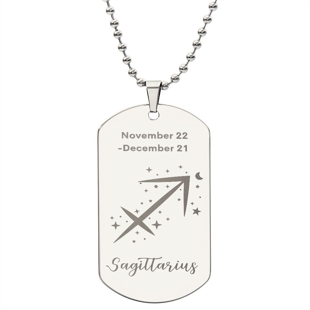 Sagittarius Sign - Dog Tag Necklace - Sweet Sentimental GiftsSagittarius Sign - Dog Tag NecklaceDog TagSOFSweet Sentimental GiftsSO-9507688Sagittarius Sign - Dog Tag NecklaceNoPolished Stainless Steel925919031474