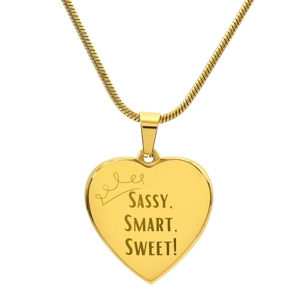 Sassy, Smart, Sweet! - Necklace - Sweet Sentimental GiftsSassy, Smart, Sweet! - NecklaceNecklaceSOFSweet Sentimental GiftsSO-9294090Sassy, Smart, Sweet! - NecklaceNo18k Yellow Gold Finish022524703892