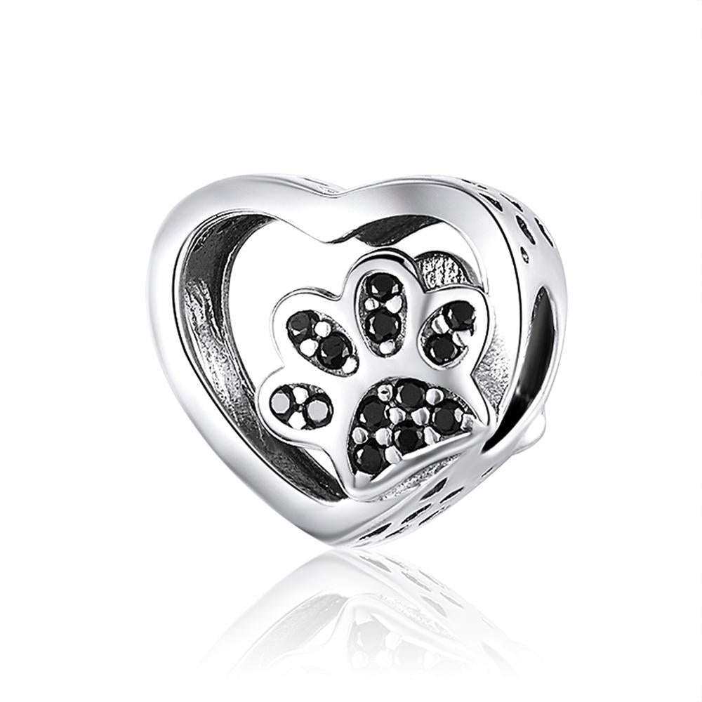 Silver Heart-Shape Collection Charms - Sweet Sentimental GiftsSilver Heart-Shape Collection CharmsCharmsBamoerSweet Sentimental Gifts2251832823947230-BlackSilver Heart-Shape Collection CharmsBlack Paw Print Heart Shaped Charm409874797281