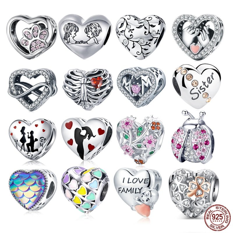 Silver Heart-Shape Collection Charms - Sweet Sentimental GiftsSilver Heart-Shape Collection CharmsCharmsBamoerSweet Sentimental Gifts2251832823947230-NSilver Heart-Shape Collection CharmsEcliptic Mystical Heart Spacer Charm550699095790