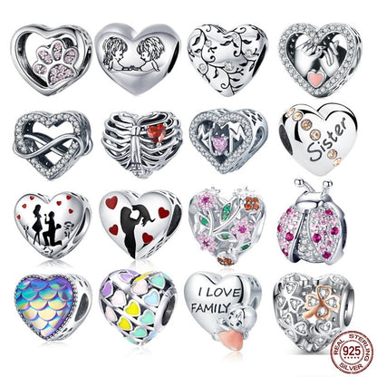 Silver Heart-Shape Collection Charms - Sweet Sentimental GiftsSilver Heart-Shape Collection CharmsCharmsBamoerSweet Sentimental Gifts2251832823947230-NSilver Heart-Shape Collection CharmsEcliptic Mystical Heart Spacer Charm550699095790