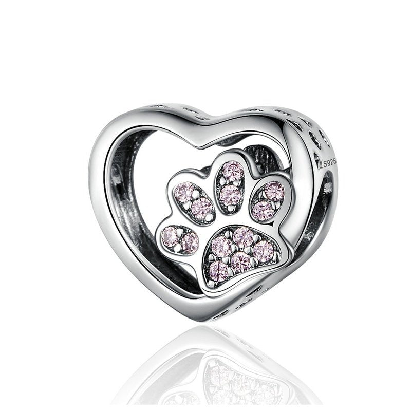 Silver Heart-Shape Collection Charms - Sweet Sentimental GiftsSilver Heart-Shape Collection CharmsCharmsBamoerSweet Sentimental Gifts2251832823947230-PinkSilver Heart-Shape Collection CharmsPink Paw Heart Charm474598194364