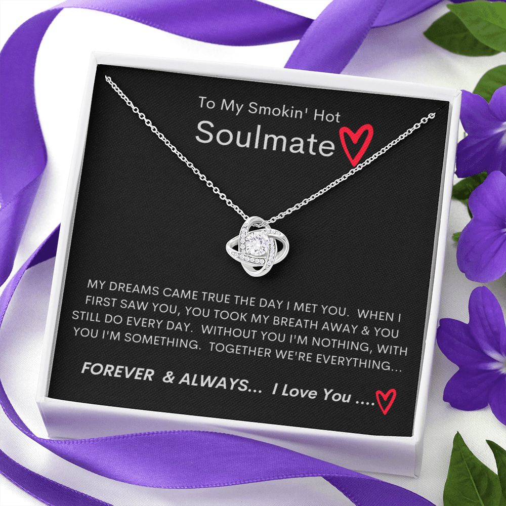 Smokin' Hot Soulmate Love Knot Necklace - Sweet Sentimental GiftsSmokin' Hot Soulmate Love Knot NecklaceNecklaceSOFSweet Sentimental GiftsSO-8906319Smokin' Hot Soulmate Love Knot NecklaceStandard Box14K White Gold Finish582654705154