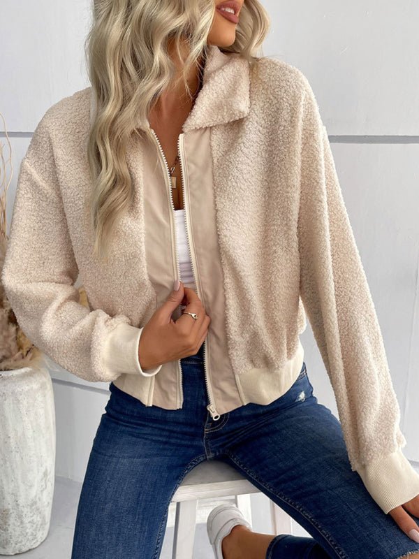 Solid Color Long-Sleeved Lapel Sherpa Jacket - Sweet Sentimental GiftsSolid Color Long-Sleeved Lapel Sherpa JacketWomen's ClothingkakacloSweet Sentimental GiftsFSZW16098_A_S_NUBSolid Color Long-Sleeved Lapel Sherpa JacketSCracker khaki666450615531