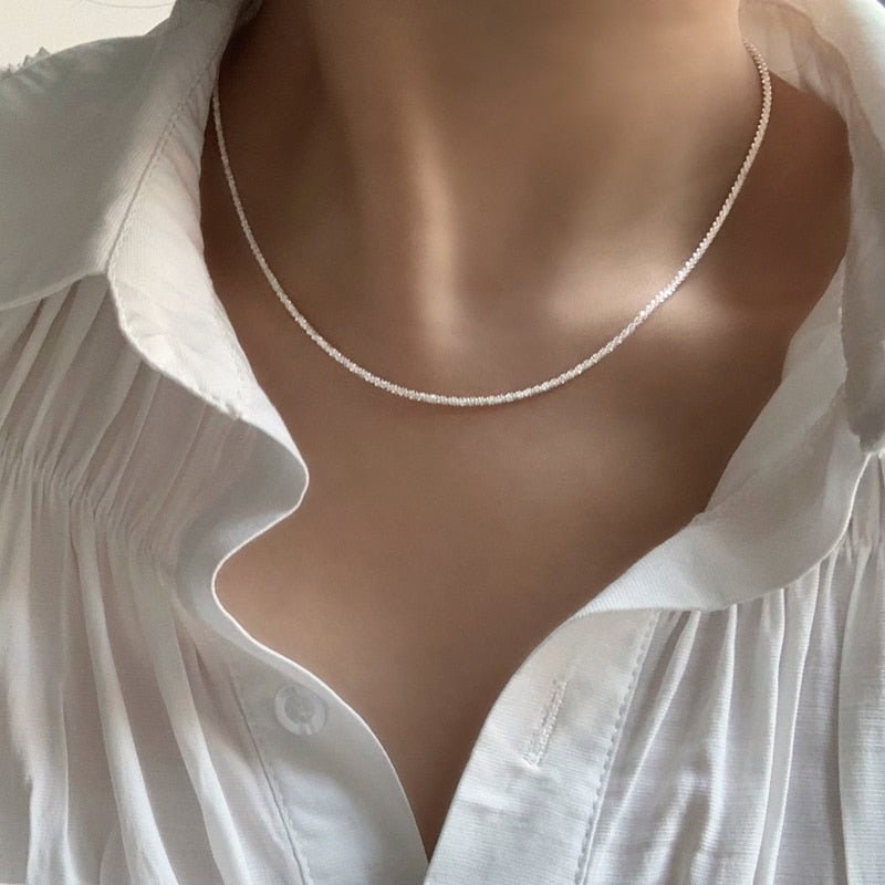 Sparkling Clavicle Chain Choker Necklace - Sweet Sentimental GiftsSparkling Clavicle Chain Choker NecklaceNecklaceMiqiaoSweet Sentimental Gifts3256802592073996-Anklet-45cmSparkling Clavicle Chain Choker Necklace45cmAnklet208929340744