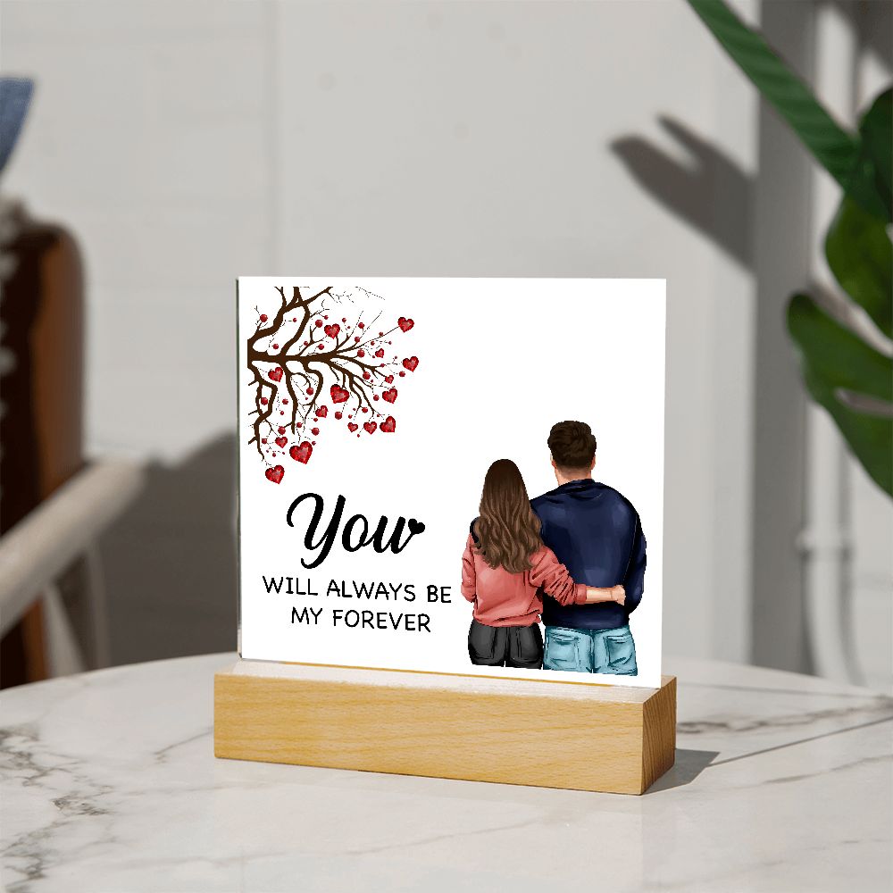 Square Acrylic My Forever Plaque - Sweet Sentimental GiftsSquare Acrylic My Forever PlaqueFashion PlaqueSOFSweet Sentimental GiftsSO-10334598Square Acrylic My Forever PlaqueWooden Base042417326052