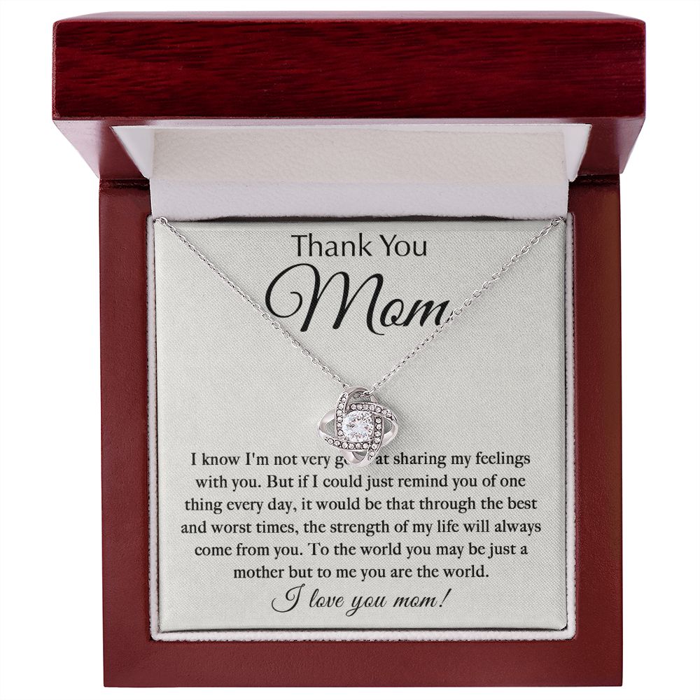 Thank You, I Love You Mom - Sweet Sentimental GiftsThank You, I Love You MomNecklaceSOFSweet Sentimental GiftsSO-9421121Thank You, I Love You MomLuxury Box14K White Gold Finish028999360837
