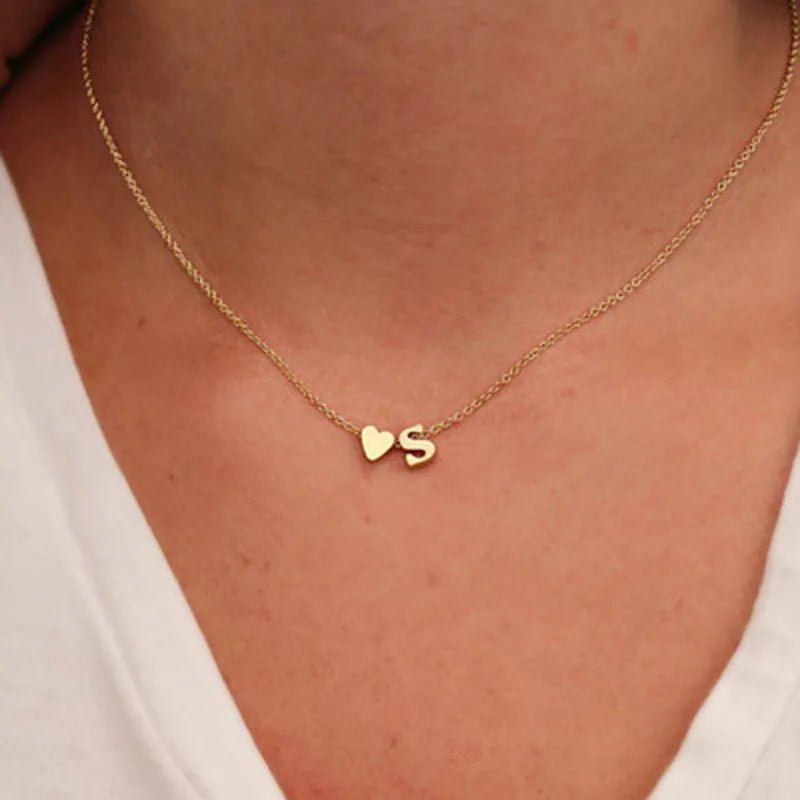 Tiny Heart Dainty Initial Necklace - Sweet Sentimental GiftsTiny Heart Dainty Initial NecklaceNecklaceFOMALHAUT Jewelry Official StoreSweet Sentimental Gifts93789936-Silver-ATiny Heart Dainty Initial NecklaceASilver077542751028
