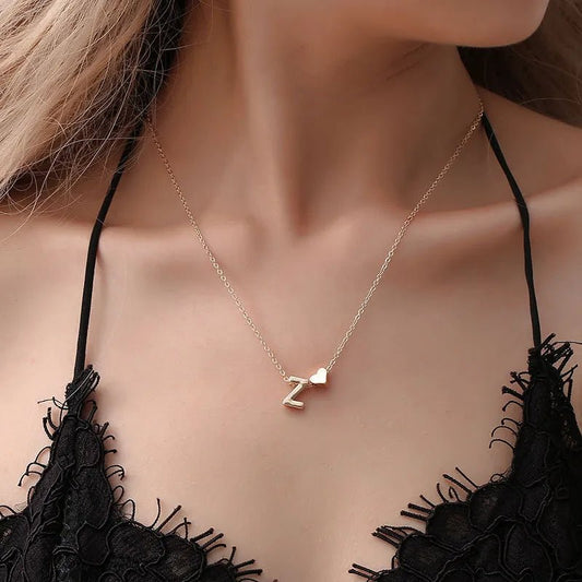 Tiny Heart Dainty Initial Necklace - Sweet Sentimental GiftsTiny Heart Dainty Initial NecklaceNecklaceFOMALHAUT Jewelry Official StoreSweet Sentimental Gifts93789936-Silver-ATiny Heart Dainty Initial NecklaceASilver077542751028