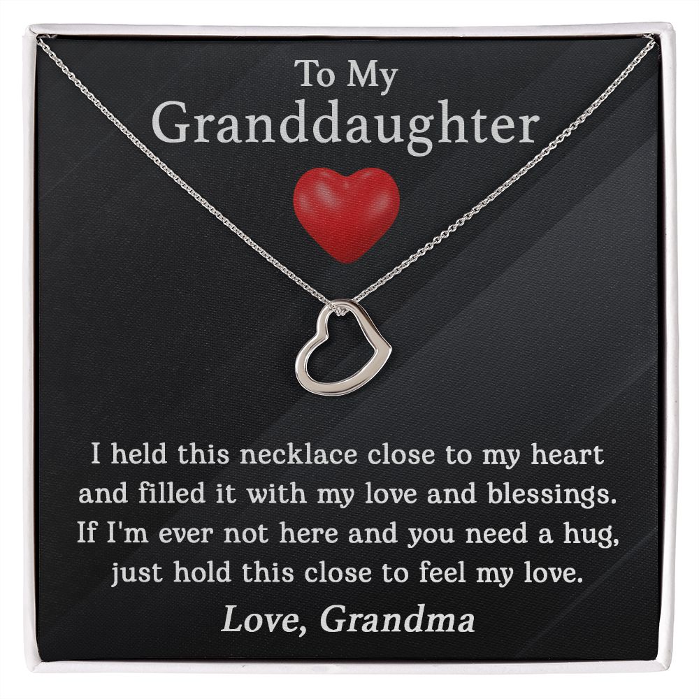 To My Granddaughter Heart - Sweet Sentimental GiftsTo My Granddaughter HeartNecklaceSOFSweet Sentimental GiftsSO-10090123To My Granddaughter HeartStandard Box14K White Gold Finish125703470711