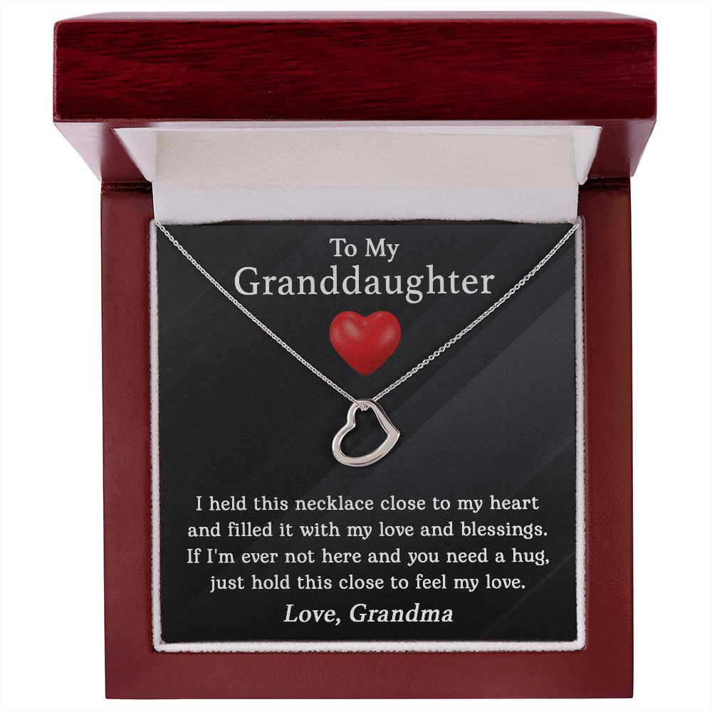 To My Granddaughter Heart - Sweet Sentimental GiftsTo My Granddaughter HeartNecklaceSOFSweet Sentimental GiftsSO-10090124To My Granddaughter HeartStandard Box18k Yellow Gold Finish110117631865
