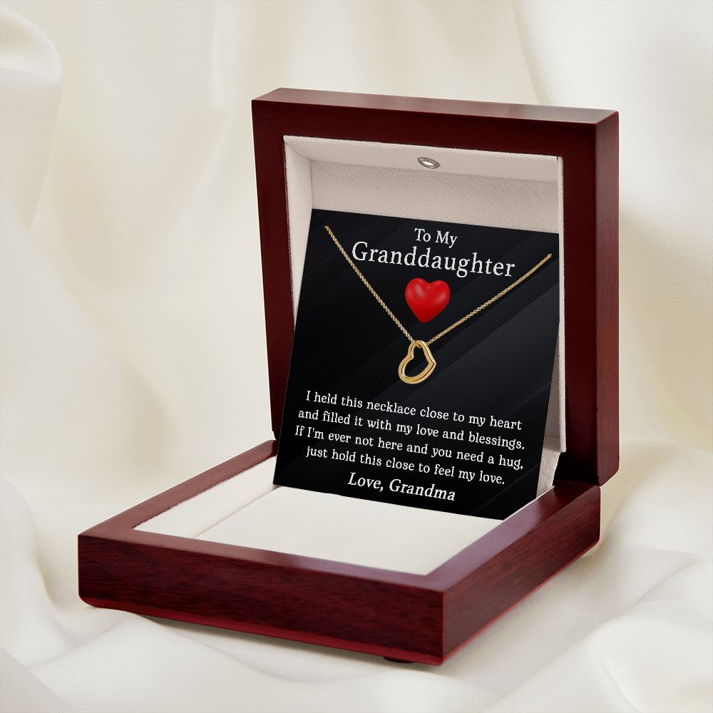 To My Granddaughter Heart - Sweet Sentimental GiftsTo My Granddaughter HeartNecklaceSOFSweet Sentimental GiftsSO-10090126To My Granddaughter HeartLuxury Box18k Yellow Gold Finish875441604335