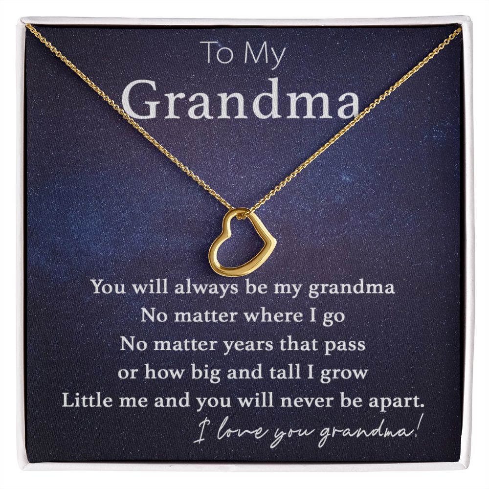 To My Grandma - Sweet Sentimental GiftsTo My GrandmaNecklaceSOFSweet Sentimental GiftsSO-10089697To My GrandmaStandard Box14K White Gold Finish756320990063