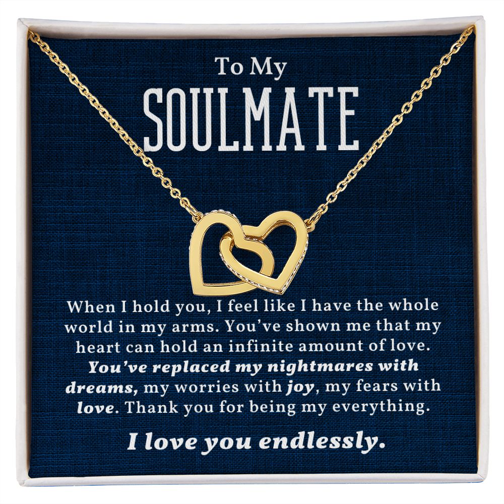 To My Soulmate - I Love You Endlessly - Sweet Sentimental GiftsTo My Soulmate - I Love You EndlesslyNecklaceSOFSweet Sentimental GiftsSO-9363589To My Soulmate - I Love You EndlesslyStandard Box18K Yellow Gold Finish926660998900