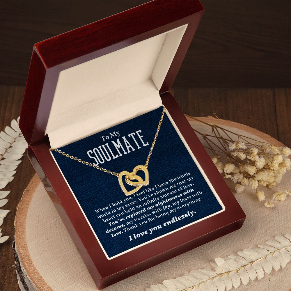 To My Soulmate - I Love You Endlessly - Sweet Sentimental GiftsTo My Soulmate - I Love You EndlesslyNecklaceSOFSweet Sentimental GiftsSO-9363591To My Soulmate - I Love You EndlesslyLuxury Box18K Yellow Gold Finish482931986187