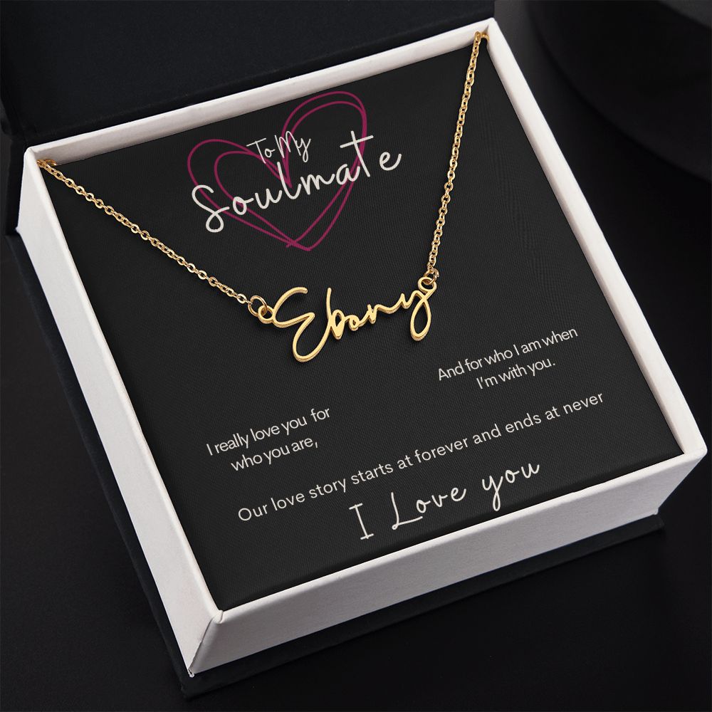 To My Soulmate - Name - Sweet Sentimental GiftsTo My Soulmate - NameNecklaceSOFSweet Sentimental GiftsSO-9287878To My Soulmate - NameStandard BoxGold Finish Over Stainless Steel527586623770