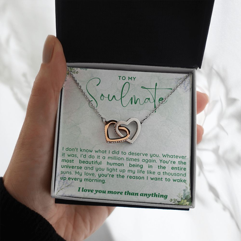 To My Soulmate - The Most Beautiful Human Being - Sweet Sentimental GiftsTo My Soulmate - The Most Beautiful Human BeingNecklaceSOFSweet Sentimental GiftsSO-9277853To My Soulmate - The Most Beautiful Human BeingStandard BoxPolished Stainless Steel & Rose Gold Finish211616908813